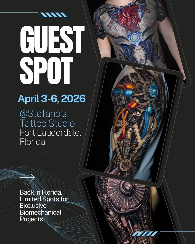 Stefano’s Tattoo Studio Guest Spot – Fort Lauderdale, Florida poster