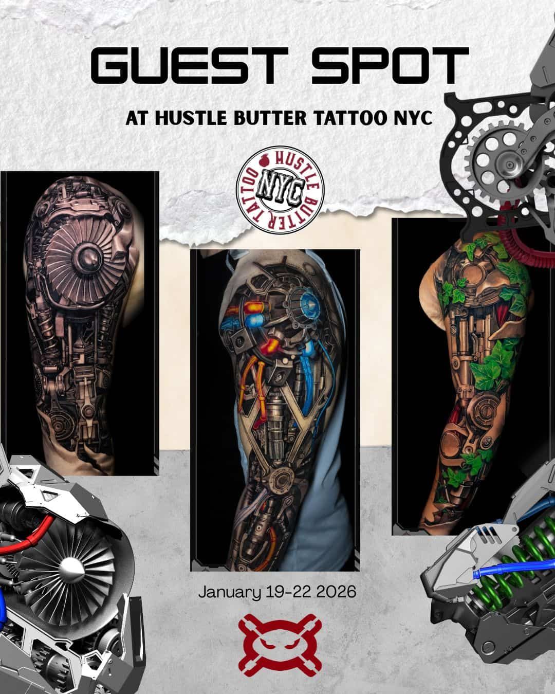 Guest Spot – Hustle Butter Tattoo NYC poster