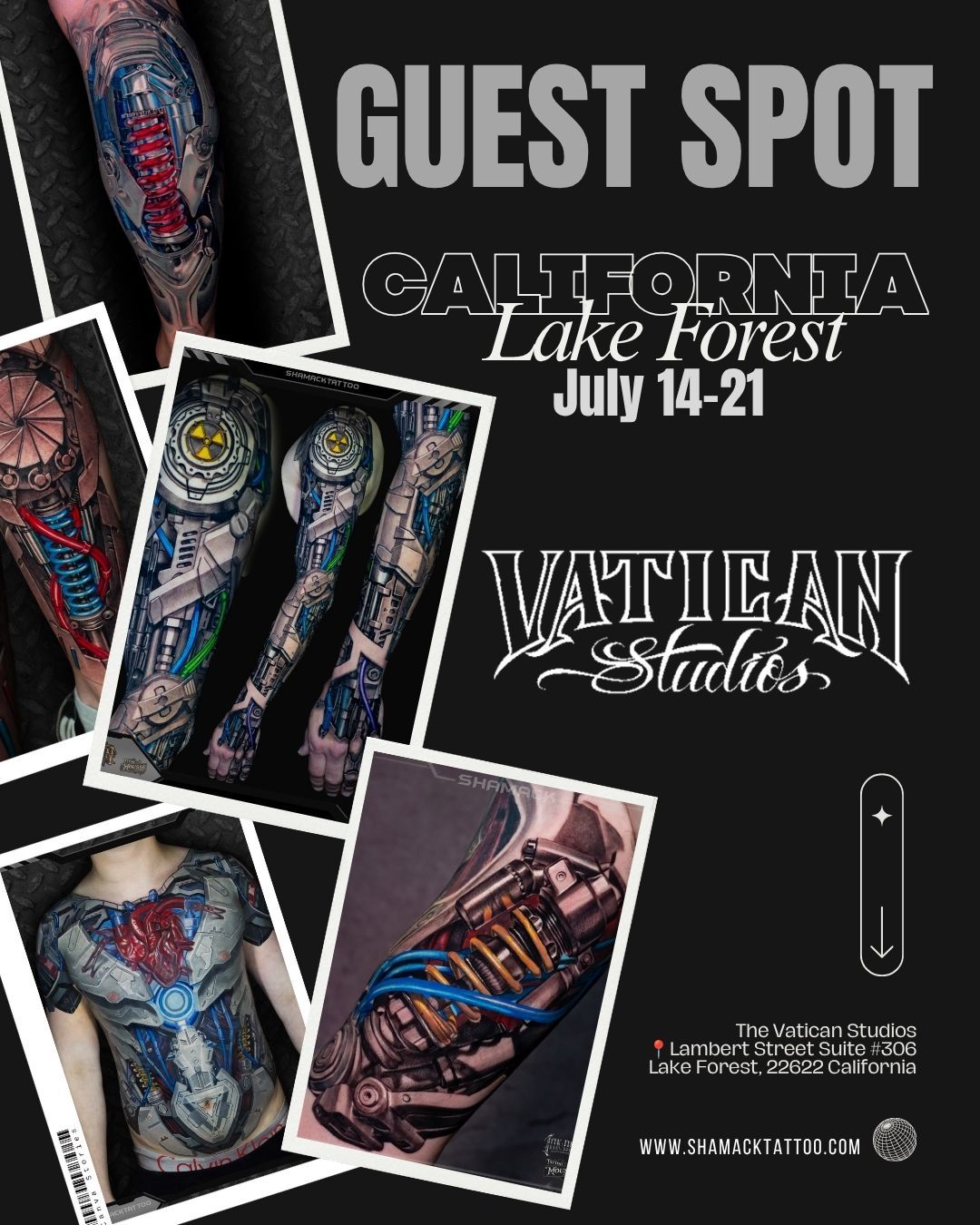 Guest Spot - Vatican Studios, Lake Forest, California poster