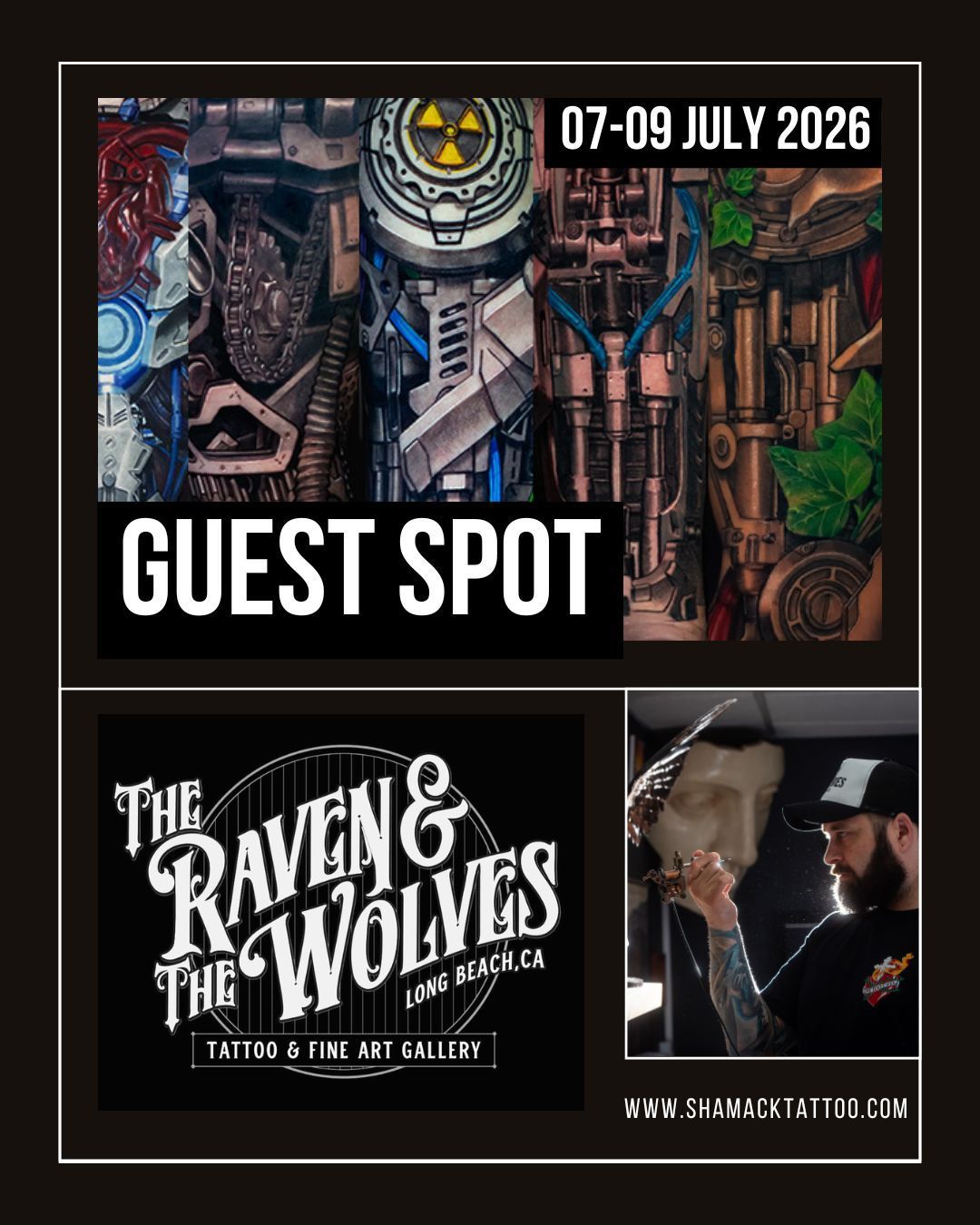 Guest Spot – The Ravens &amp; The Wolves, Long Beach, California poster