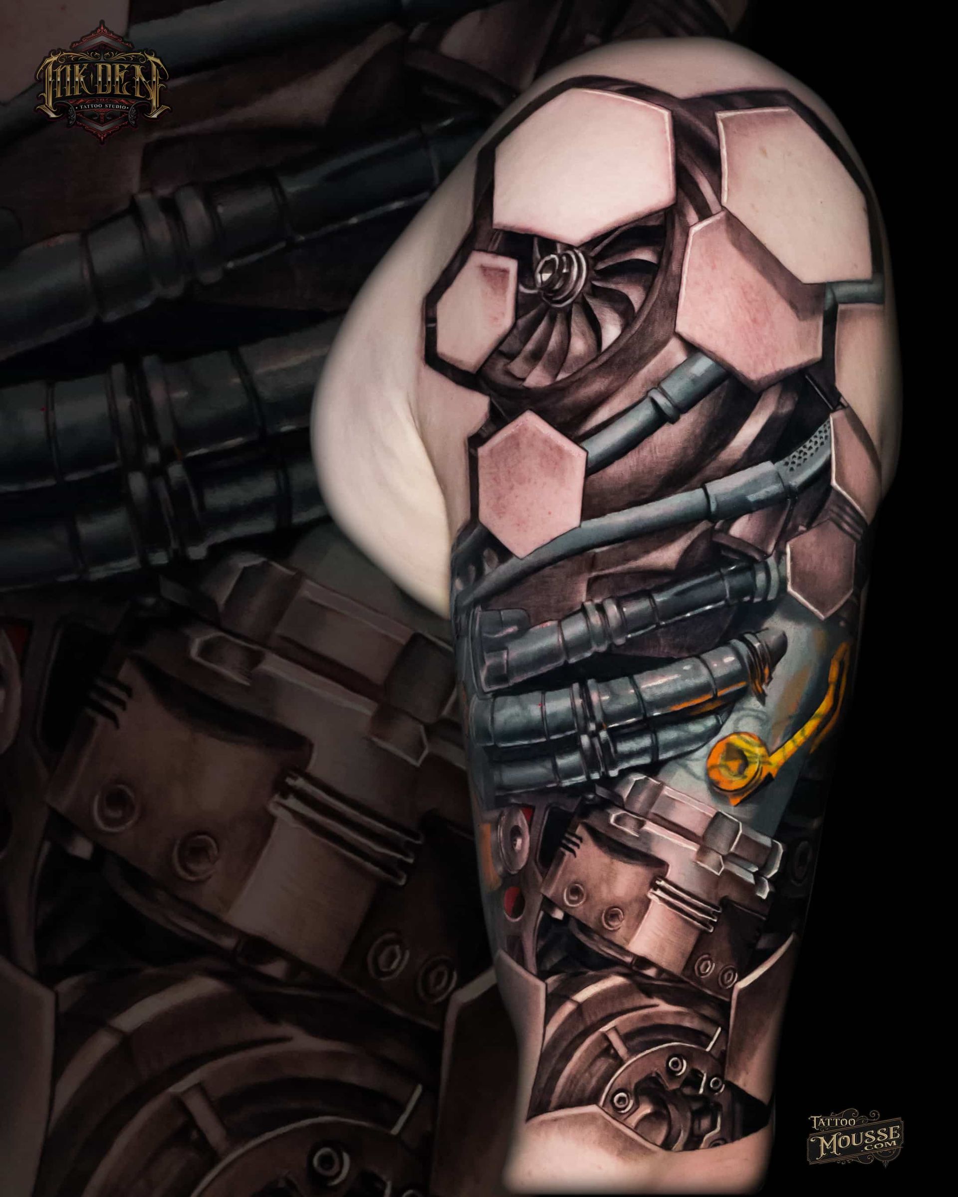  Biomech-cover-up-realism-shamack-inkden-tattoo-Blackpool