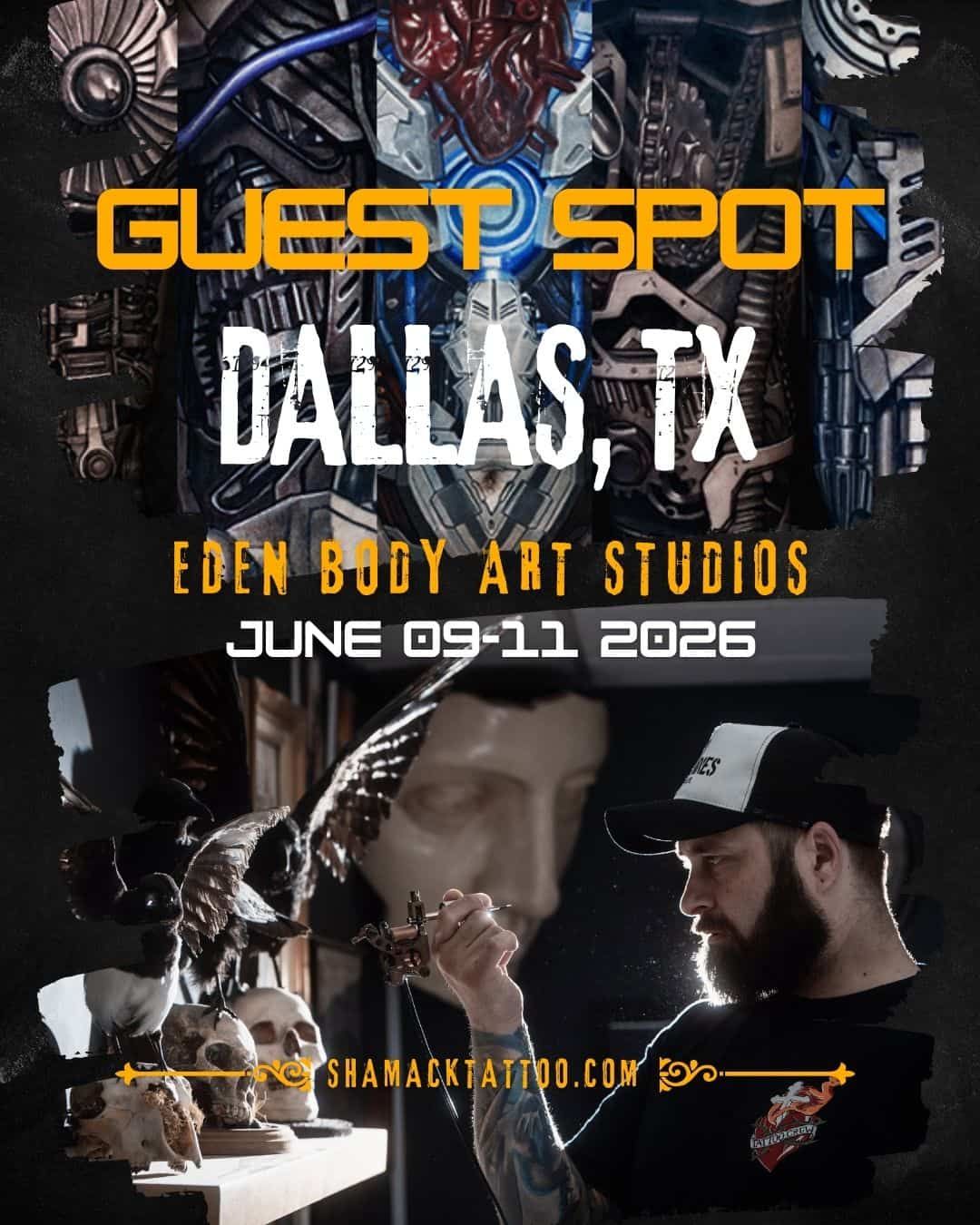Guest Spot – Eden Body Art Studios, Dallas, TX poster