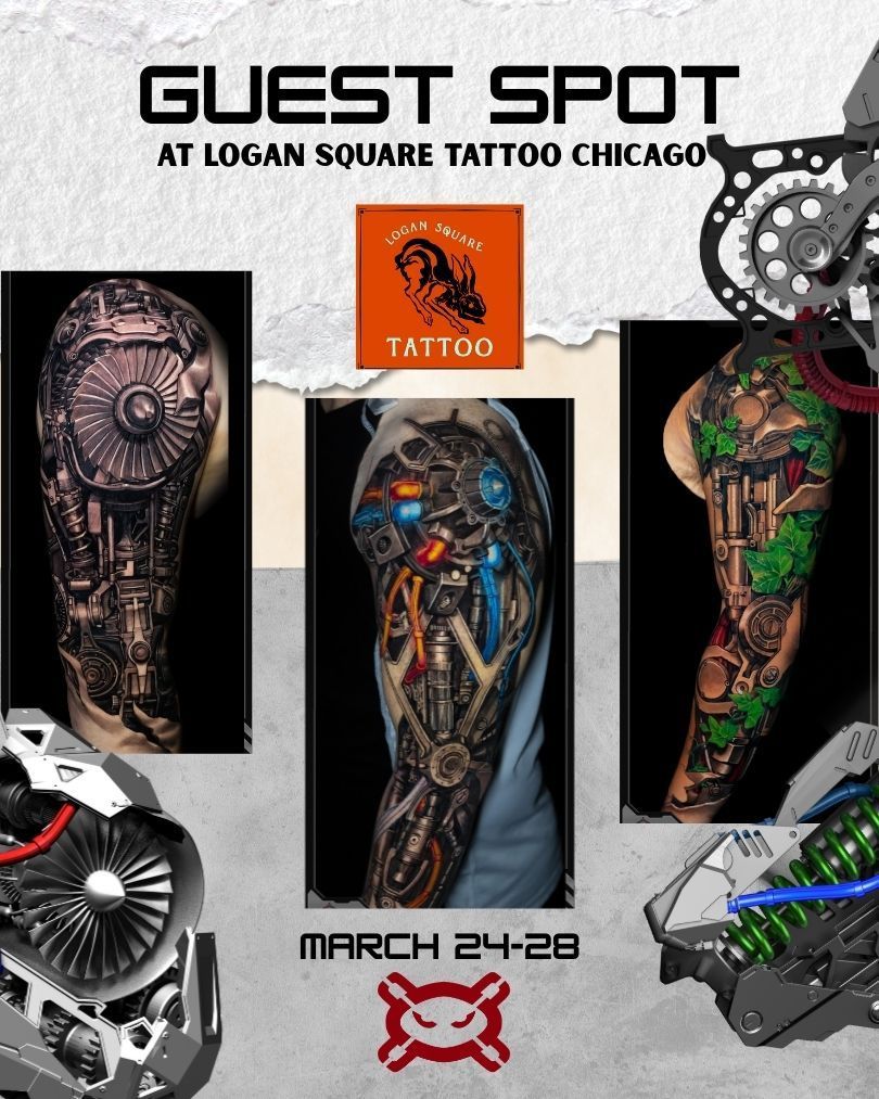 Logan Square Tattoo Guest Spot – Chicago, Illinois poster