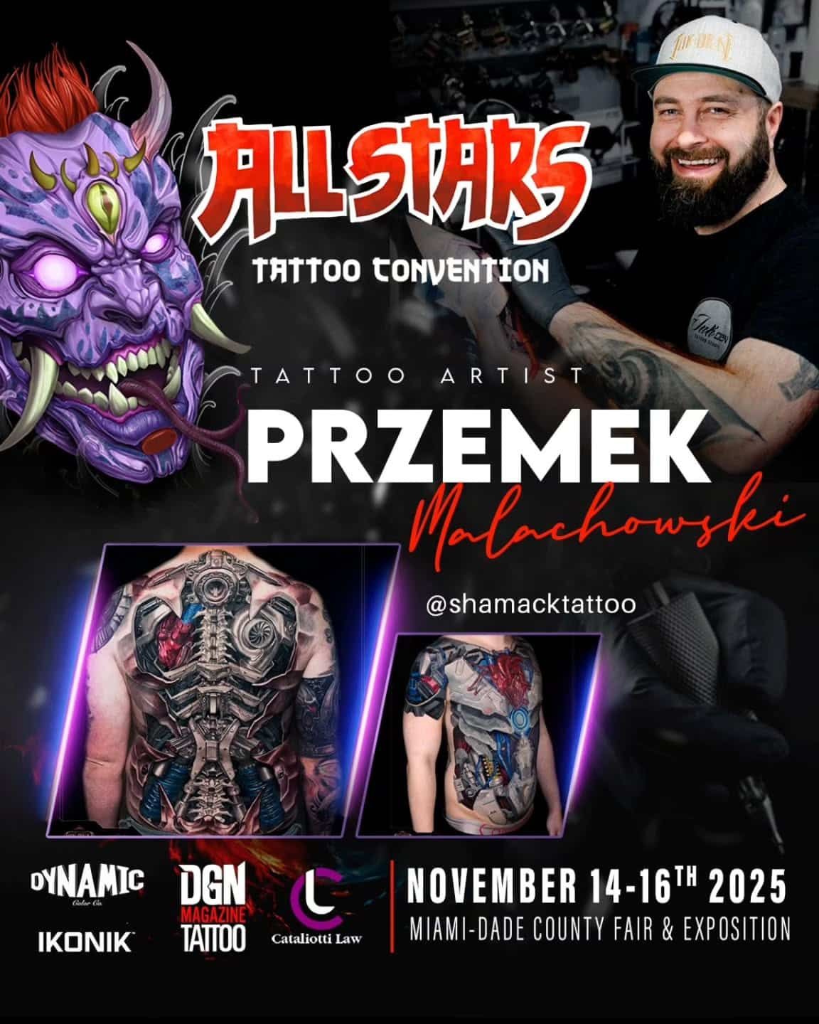All Stars Tattoo Convention – Miami, FL poster