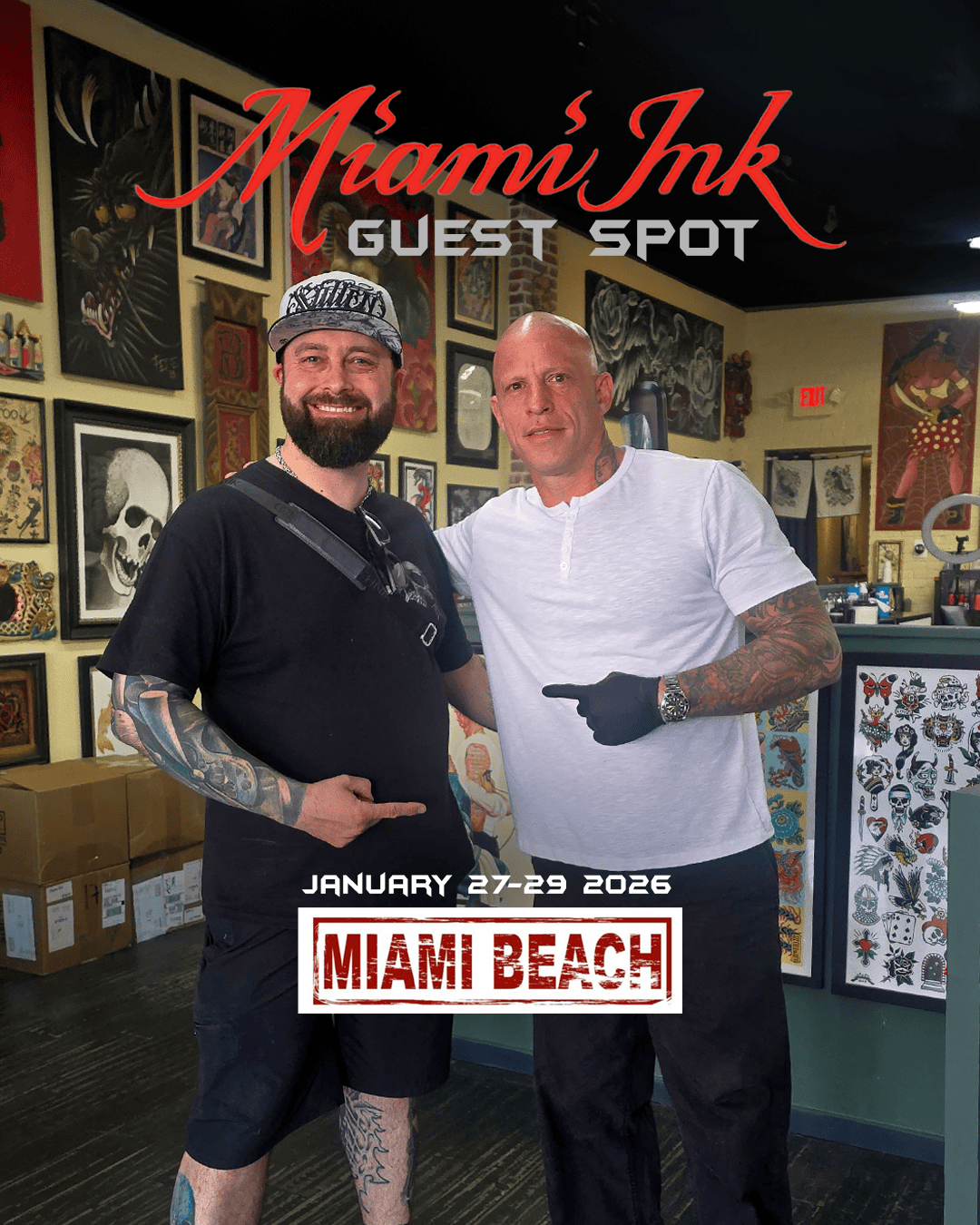 Guest Spot – Miami Ink Love &amp; Hate Tattoo Studio poster